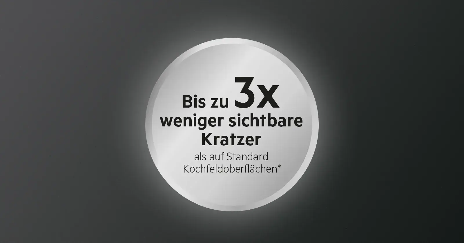 AEG Saphirmatt SE bis zu 3 x weniger sichtbare Kratzer Emblem Kochfeld